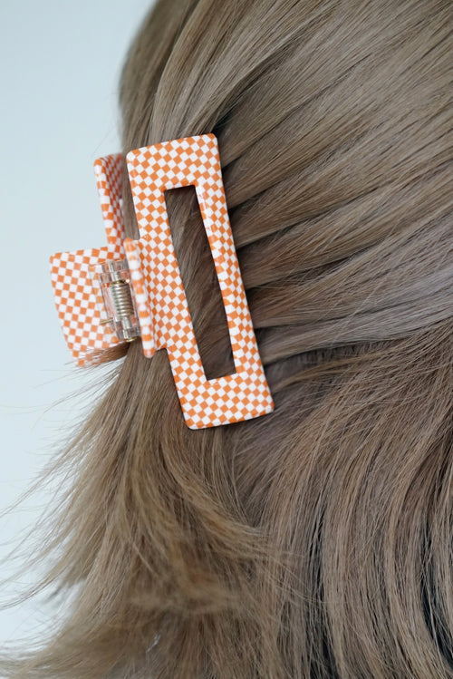 Checker hair clip