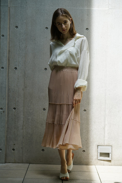 Dot pleats skirt