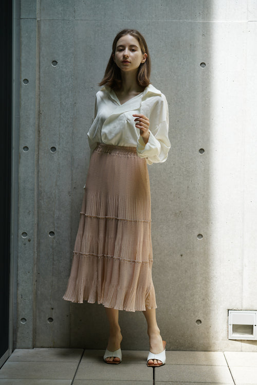 Dot pleats skirt