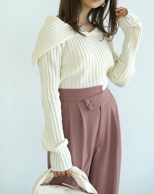 Sailor collar tops