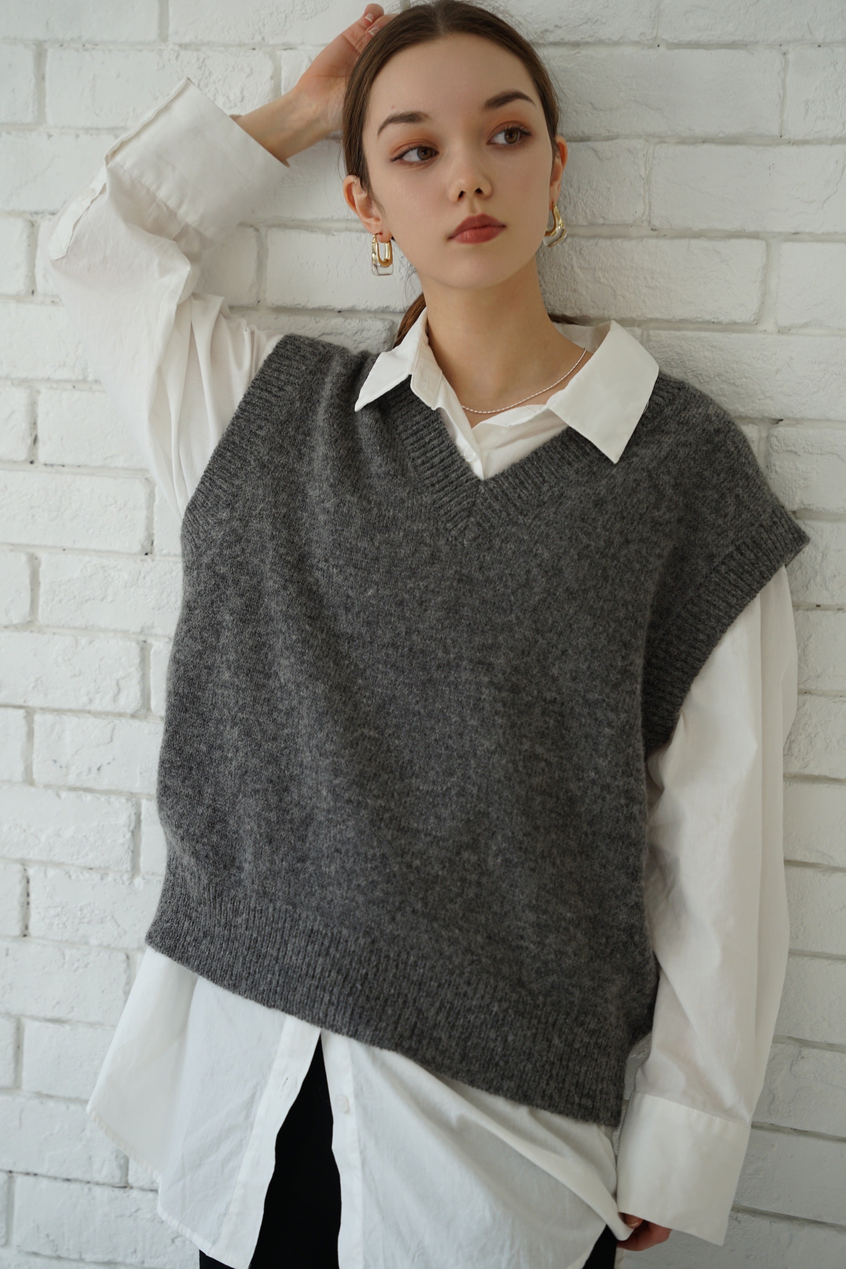 TTT MSW) knit vest - ニット/セーター