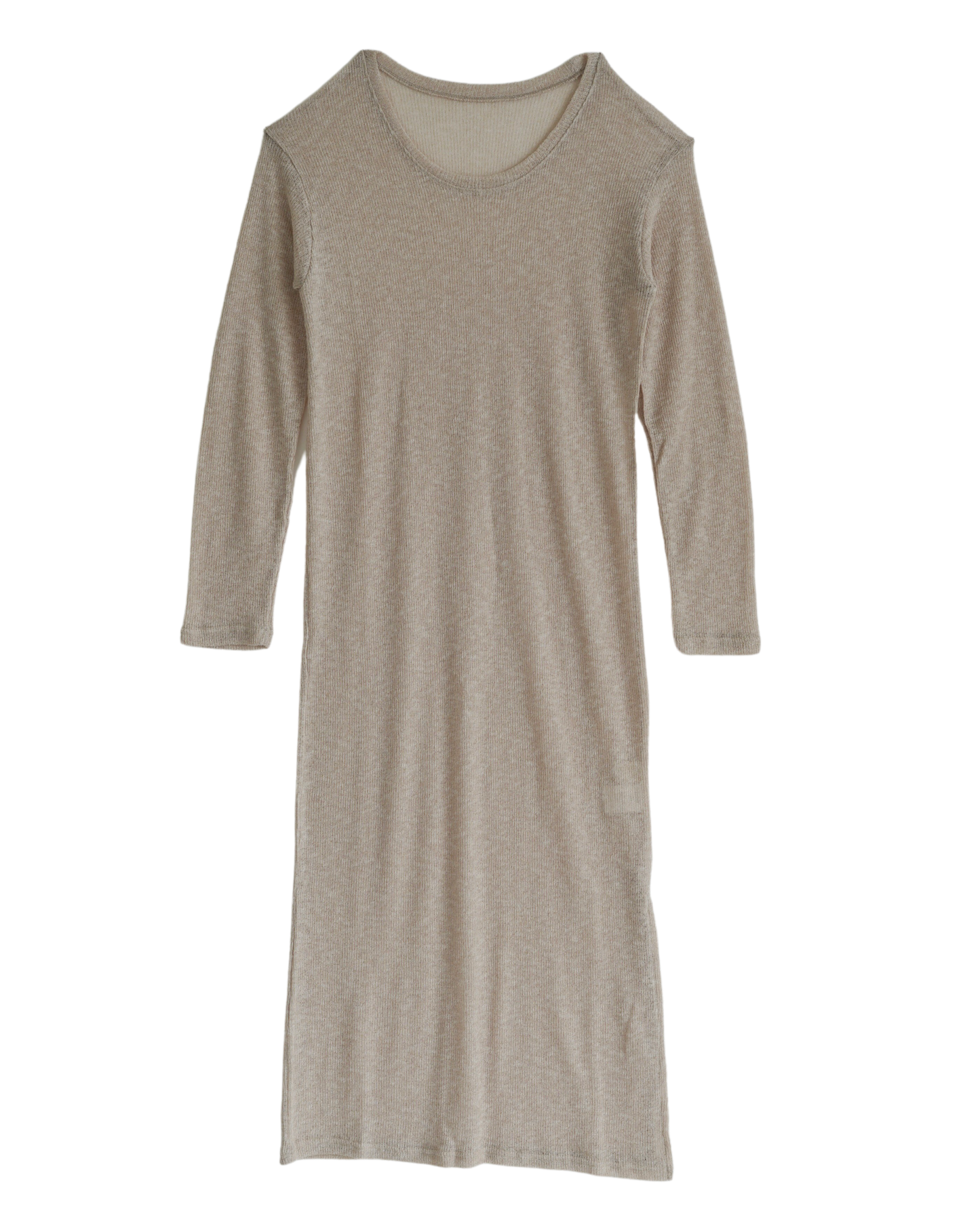 Simple sheer long one-piece