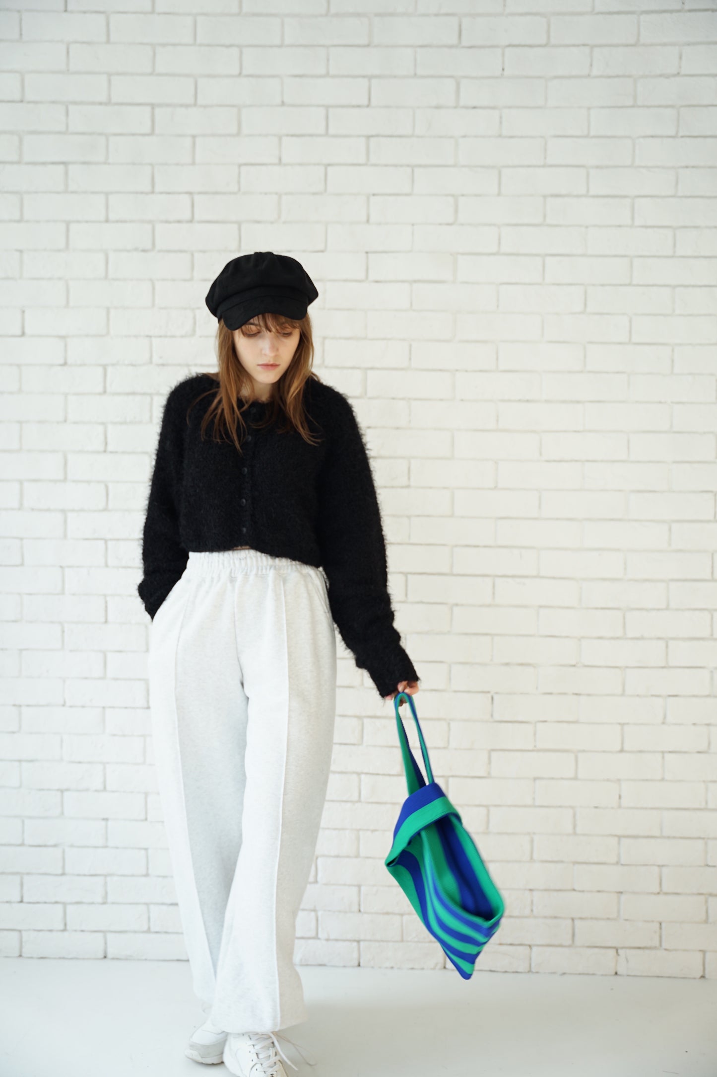 Stripe tote bag