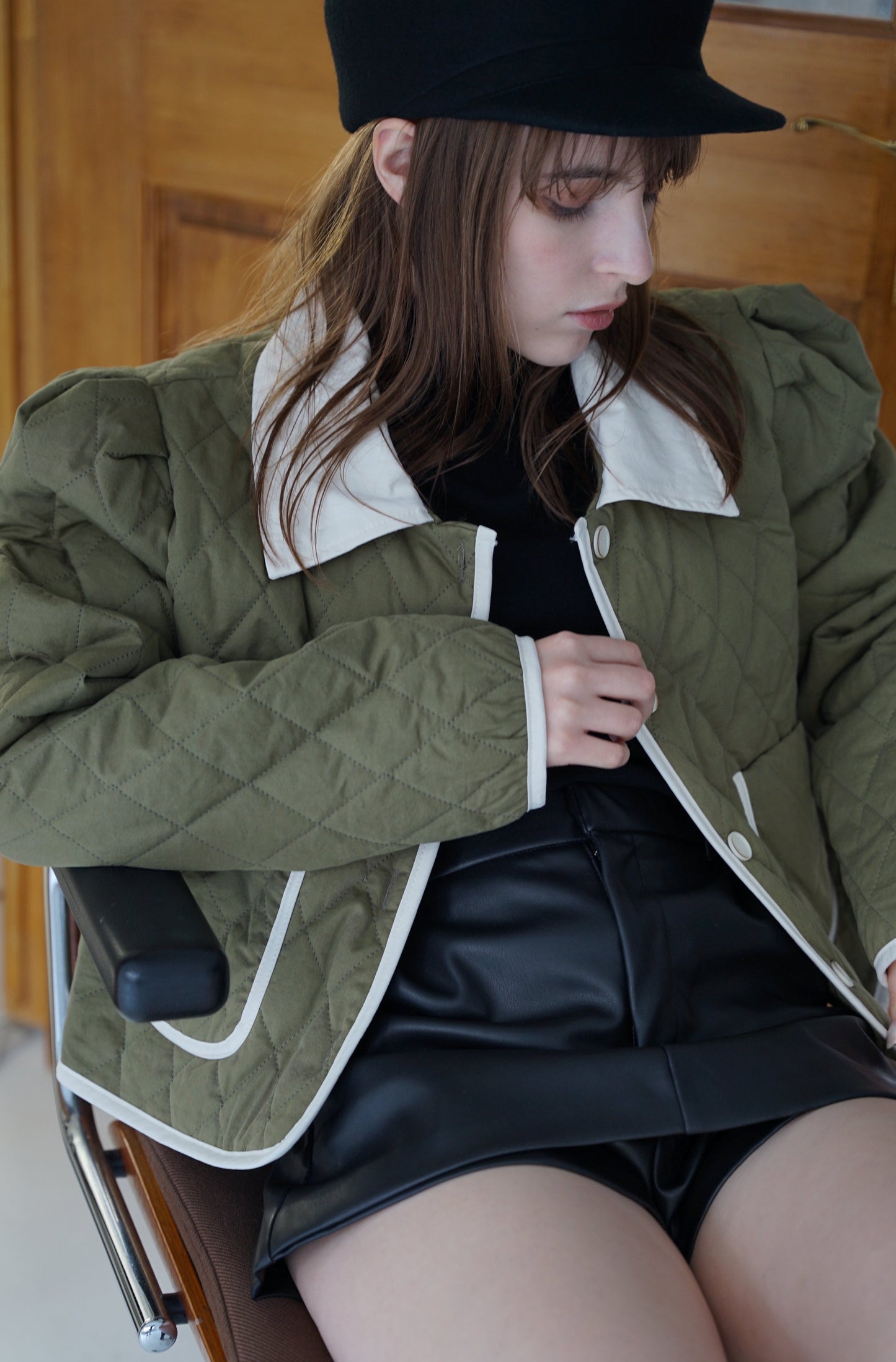 Puff sleeve jacket