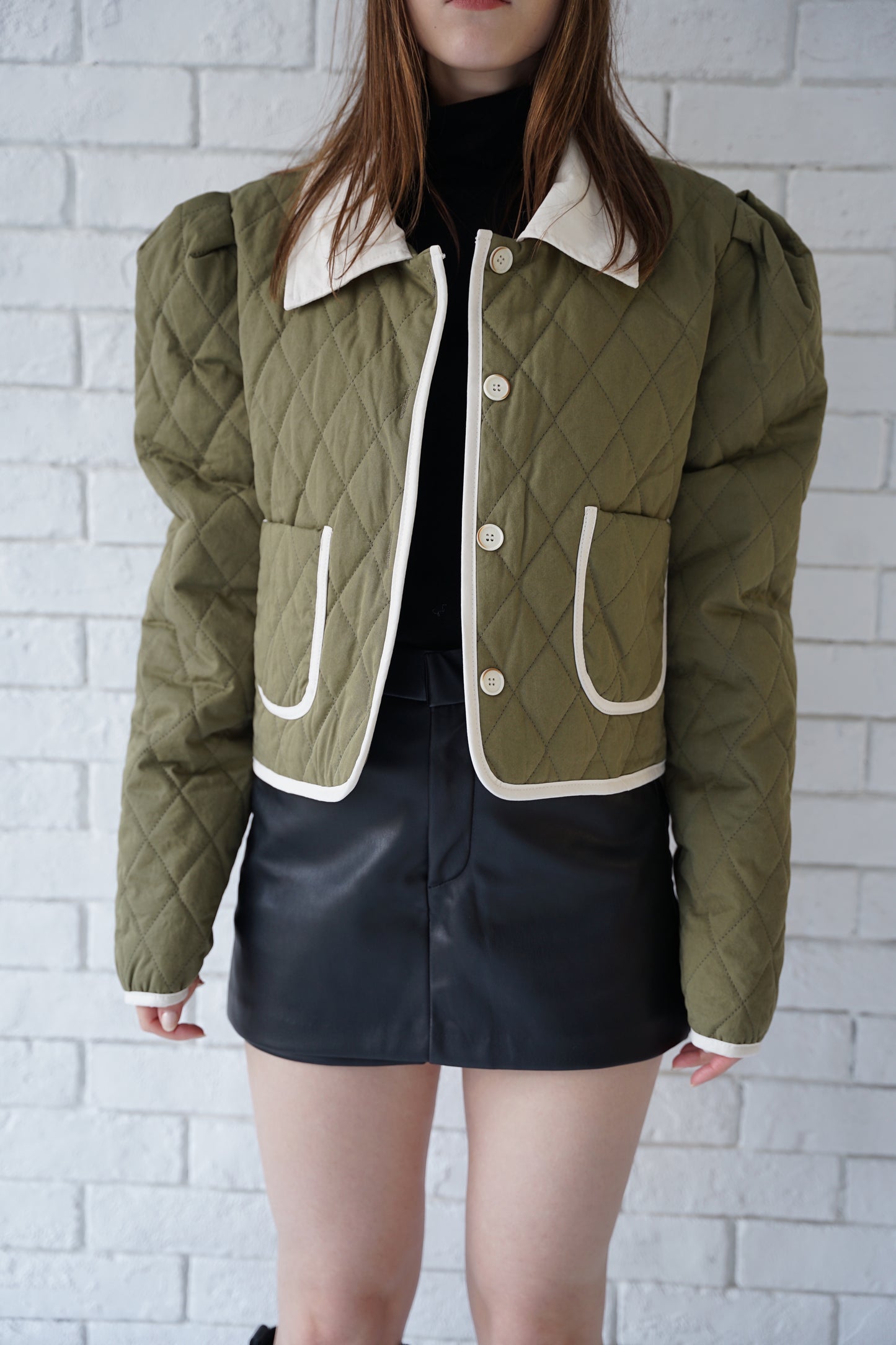 Puff sleeve jacket