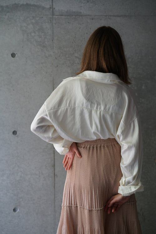 Dot pleats skirt