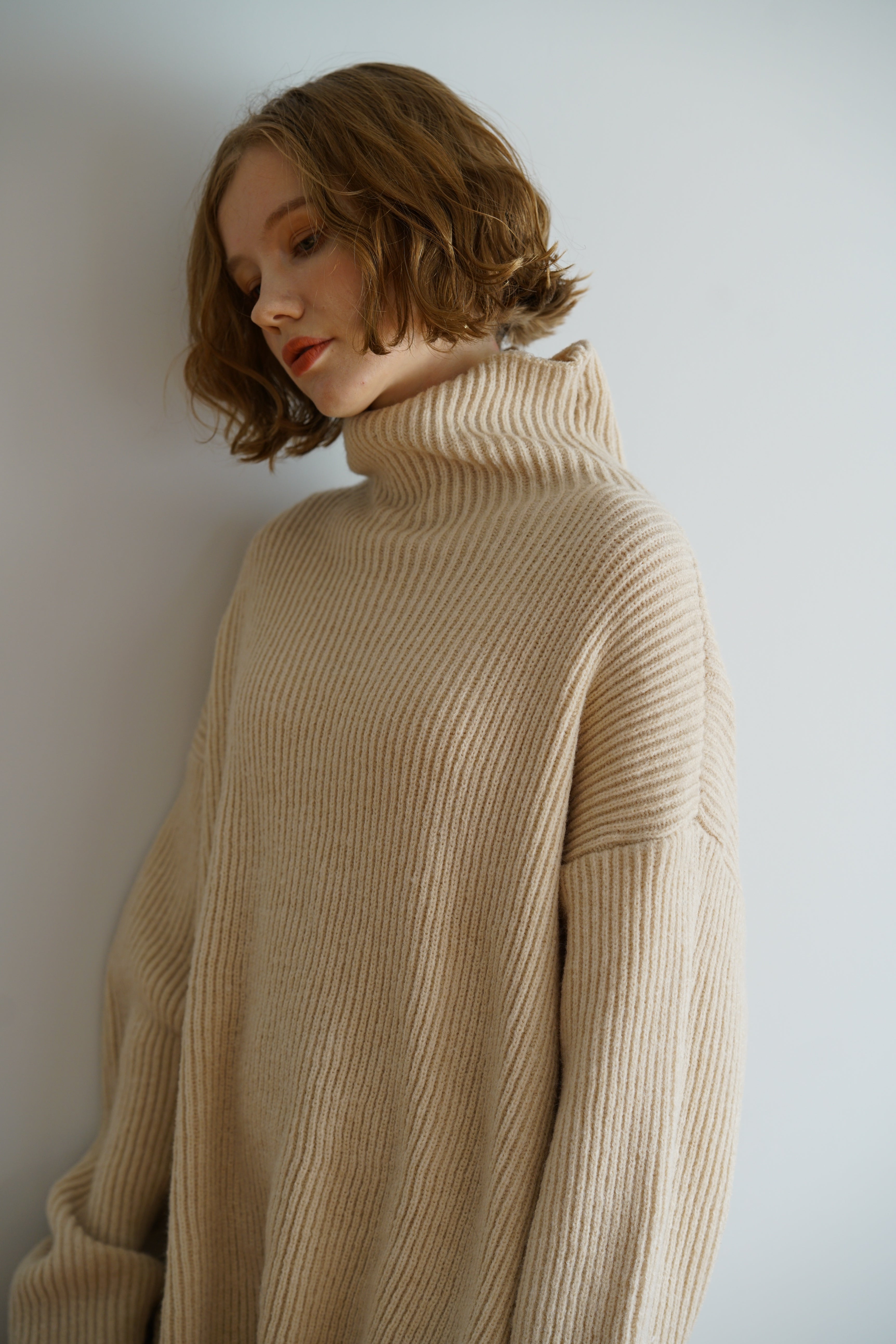 Turtleneck over knit – SHEER