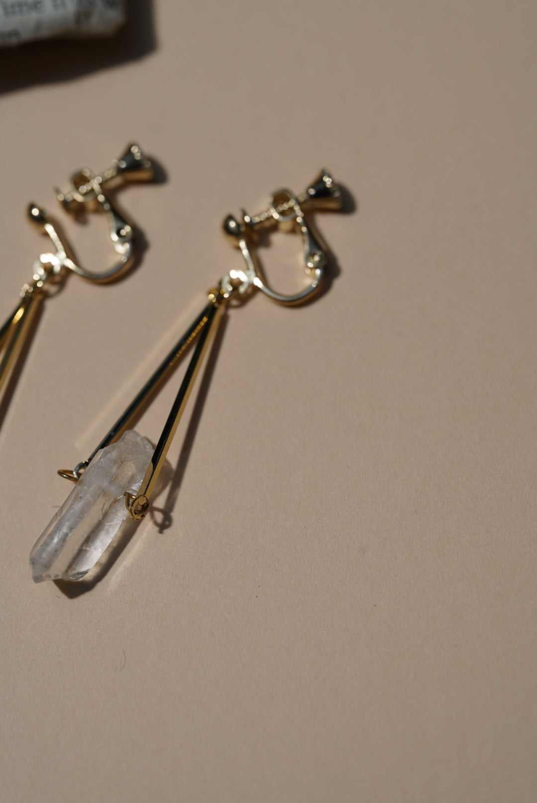 Stone design pierce/earring