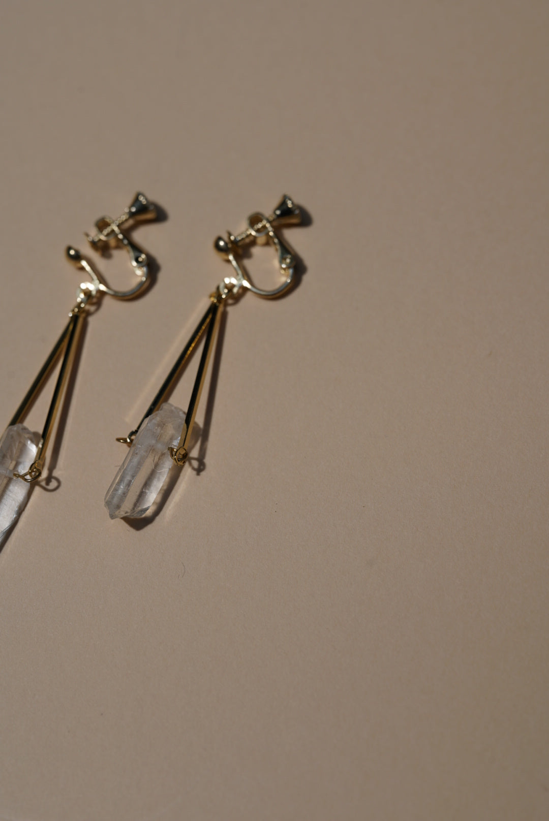 Stone design pierce/earring