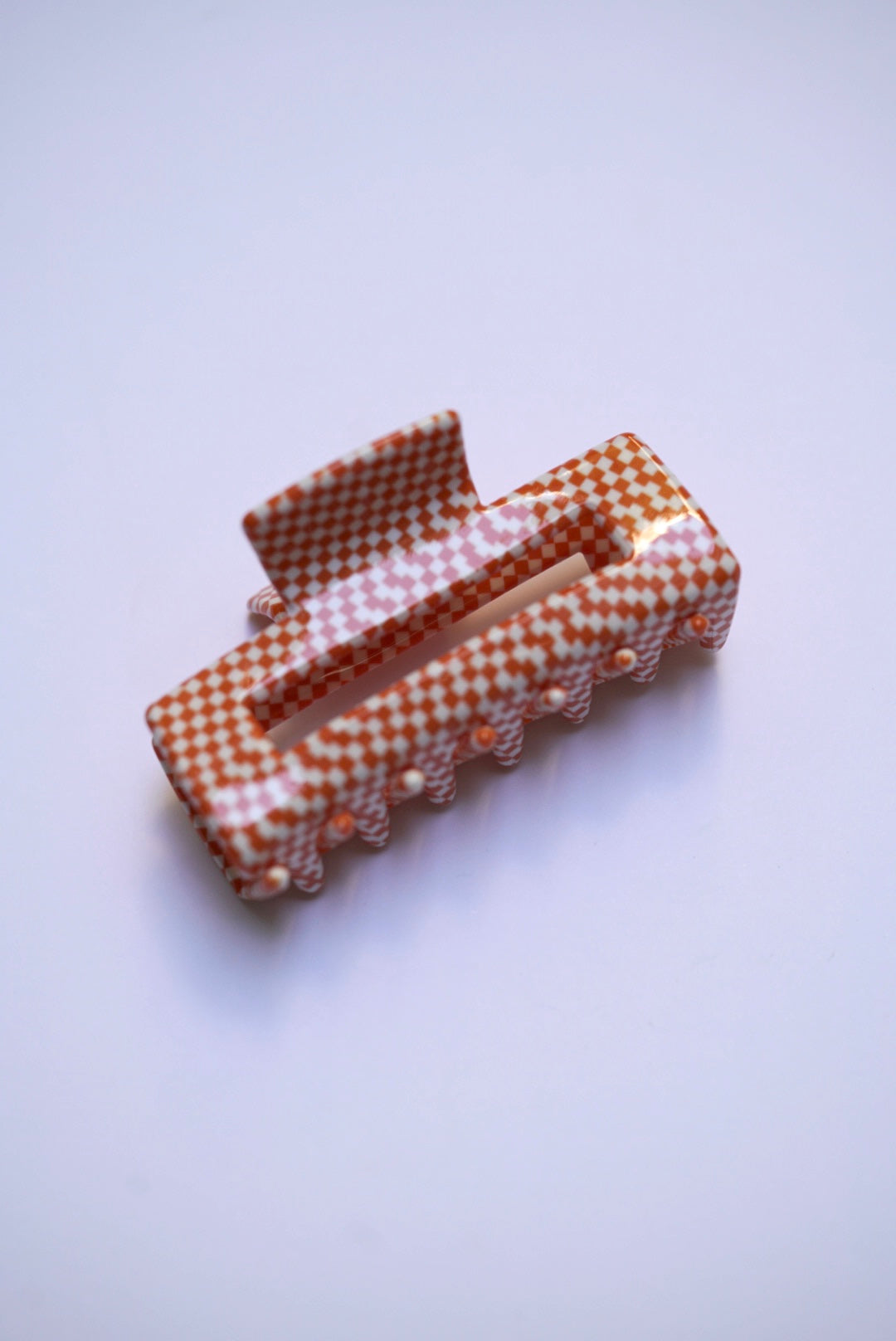 Checker hair clip