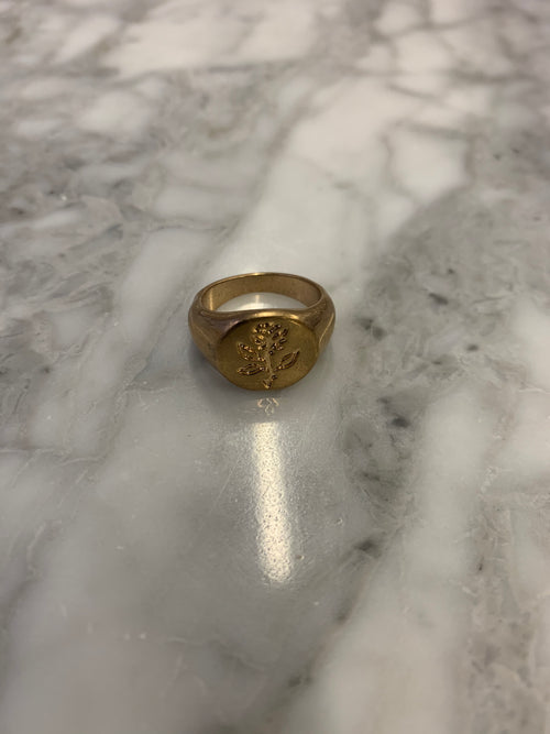 Plants Button Ring