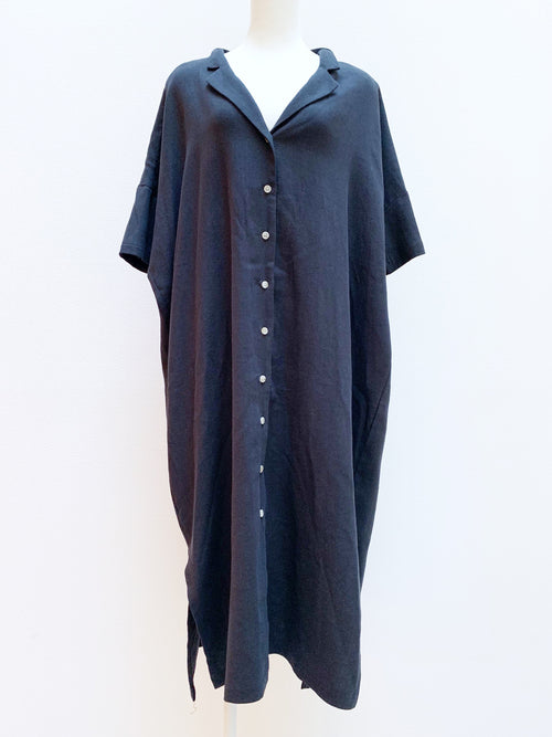 Wide shirt gown / one-piece
