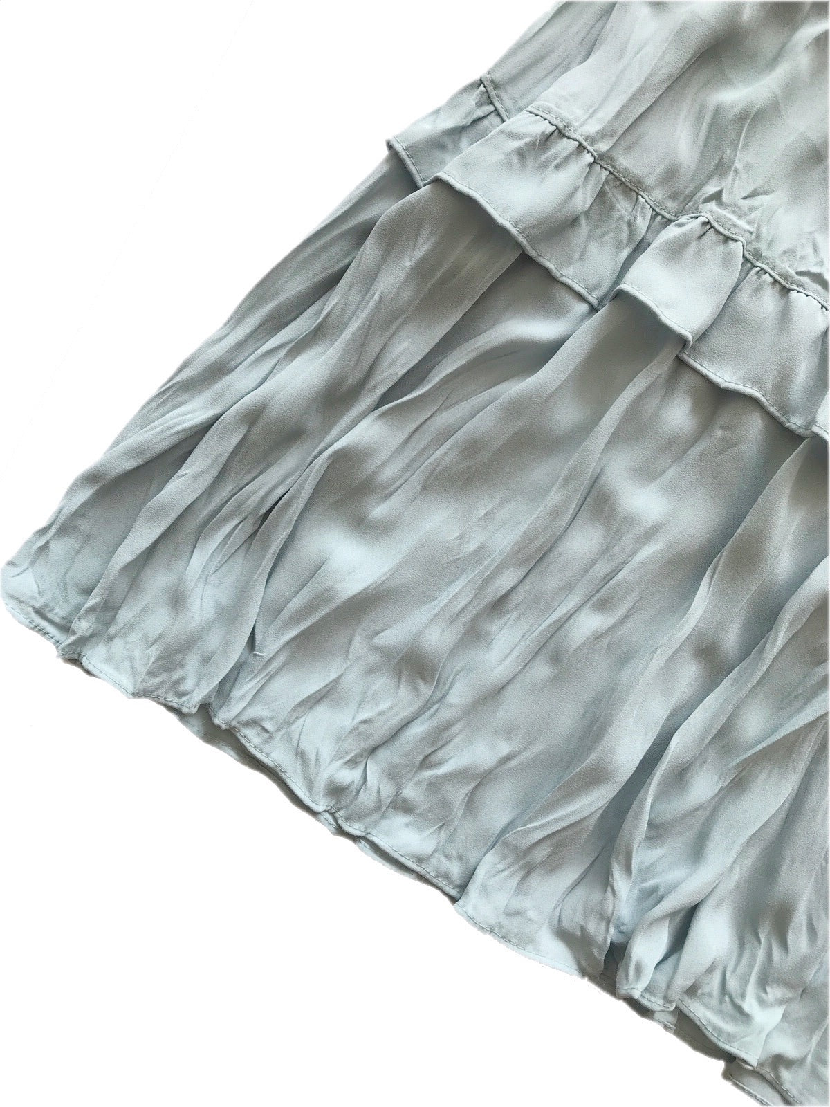 Crinkle tiered skirt