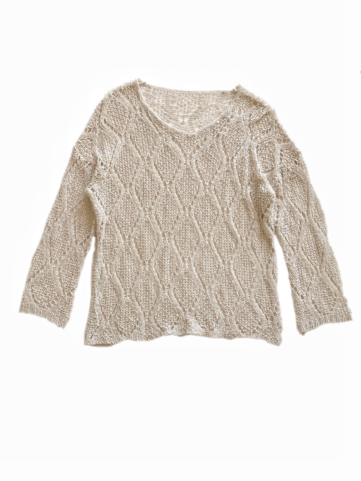 V-neck knit p/o