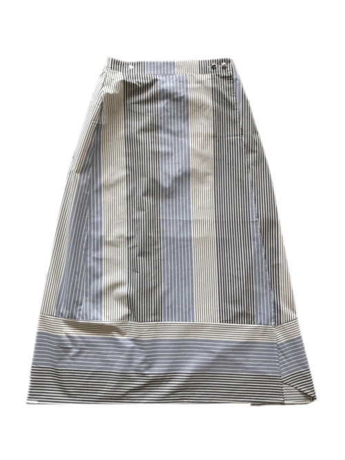 Stripe wrap skirt