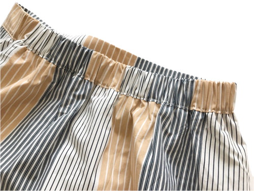Stripe wrap skirt