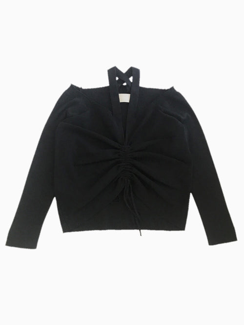 Front shirring knit
