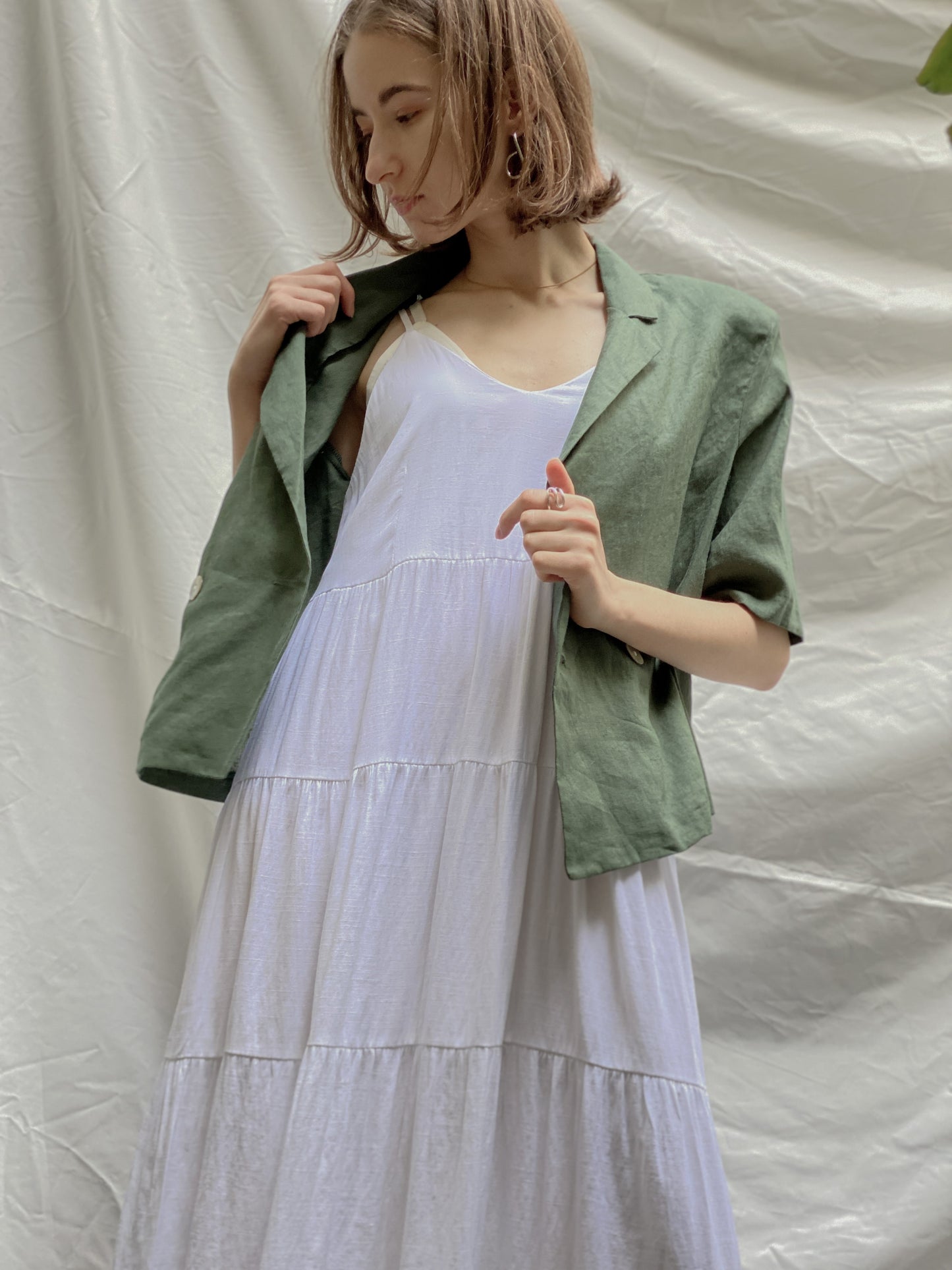 Linen short jacket