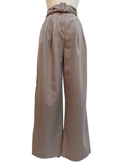 High waist straight pants