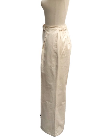 Center press semi wide pants