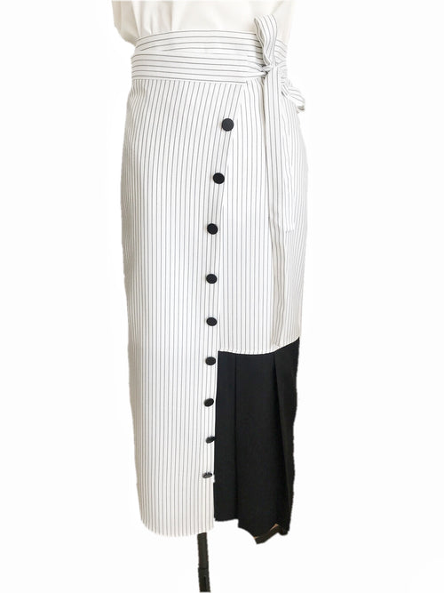 Docking wrap skirt [WHITE/NAVY]