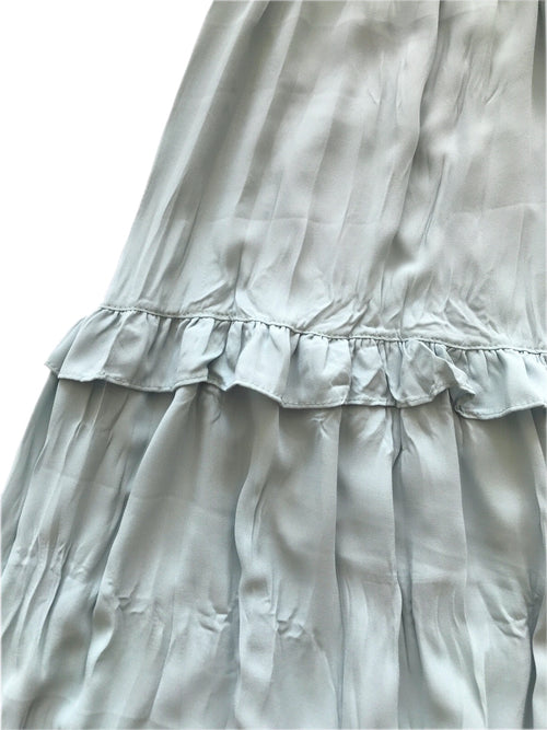Crinkle tiered skirt
