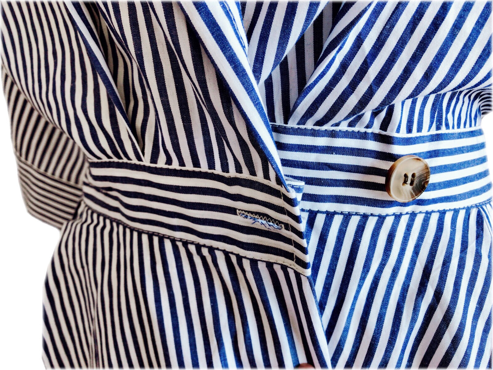 Stripe shirt one-piece – SHEER